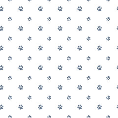 Vector seamless pattern with cat or dog,kitten or puppy footprints. Can be used for wallpaper,fabric, web page background, surface textures.