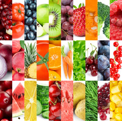 Background of fruits and vegetables