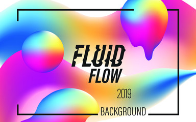 Abstract fluid liquid color background. Modern colorful gradient mesh design. Layout background for poster, cover, banner, presentation backdrop.With copy text space. Vector business cover template.