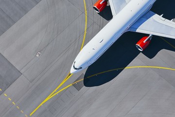 Aerial view of airport