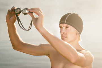 Swimmer model in a sea