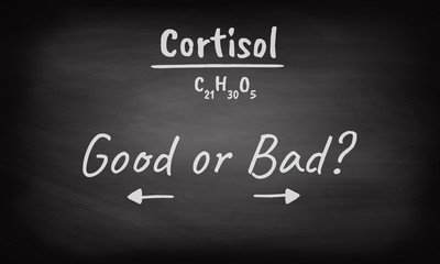Black Chalkboard Cortisol Bad or Good