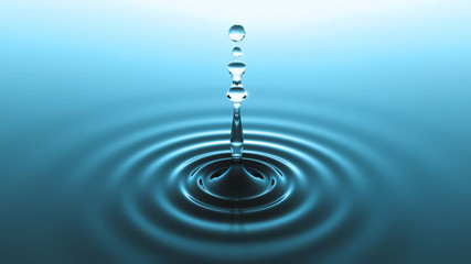 blue water drop