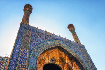 Portal of Shah Mosque, Isfahan, Iran