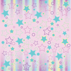 Pattern modern style delicate color. Space background with stars