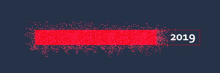 roter Glitzer Ladebalken 2019