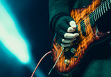 Guitarist playing guitar