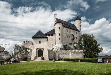 A renovated and old medieval castle.