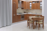 cucina moderna in un un'esposizione di mobili