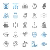 chemistry icons set