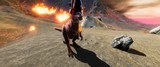 Extremely detailed and realistic high resolution 3d illustration of a T-Rex during the Dinosaur Extinction