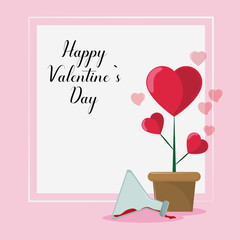 Happy valentines day card