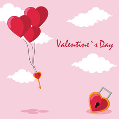 Happy valentines day card