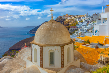 Architecture on the island of Santorini, Greece, Europe