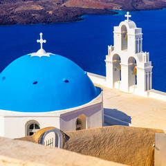 Architecture on the island of Santorini, Greece, Europe