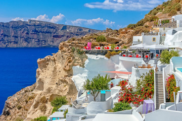 Architecture on the island of Santorini, Greece, Europe