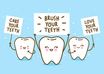 Cute little teeth for Your kawaii design