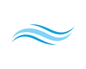 Water wave icon vector