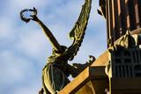 Elements of the monument to Columbus in Barcelona in Spain