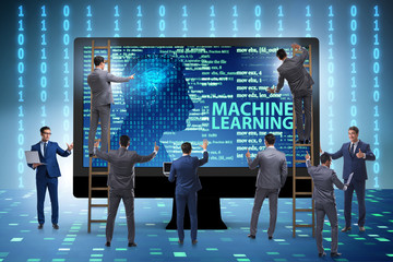 Machine learning concept as modern technology