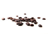 Roasted Coffee Beans Over White Background
