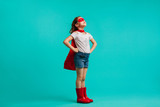 Super girl looking away