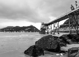 Pasarela de la playa de La Concha de San Sebastian.