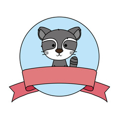 cute little raccoon character