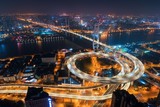 Shanghai Nanpu Bridge over Huangpu River