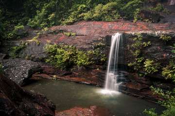 Waterfall or water trickle