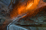 Strairs in the Yellow Dragon cave, Zhangjiajie, China