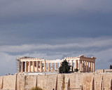 Athens, Parthenon ancient Greek temple on Acropolis hill