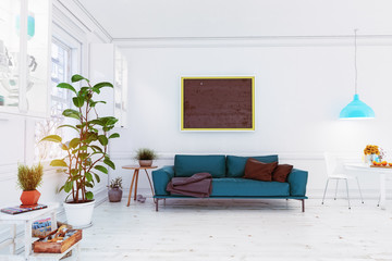 modern scandinavian living room design.