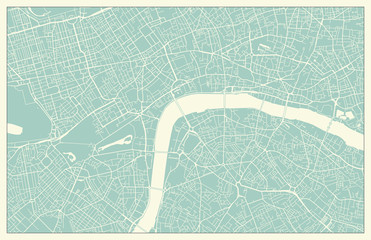 Vintage London Vector Map