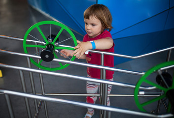 Little girl in a Science Museum