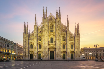 Duomo di Milano - The Cathedral of Milan at first sunlight