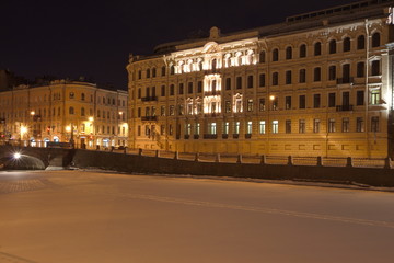 St. Petersburg winter night