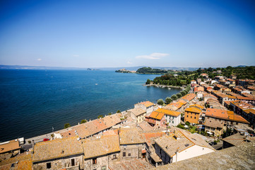 view of the city of croatia, digital photo picture as a background