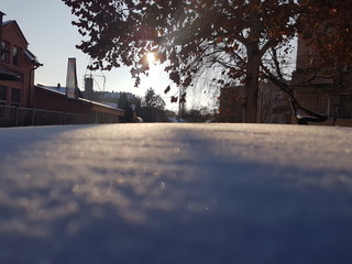 Shadows on snow