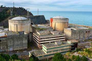 Abandoned nuclear power plant in Lemoniz, Vizcaya, Spain