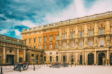 Royal Palace In Gamla Stan, In Stockholm, Sweden