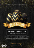 Easter Egg Hunt Party flyer template.