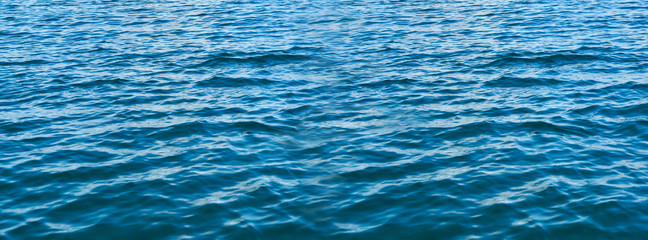 Blue water panorama background