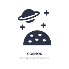cosmos icon on white background. Simple element illustration from Weather concept.