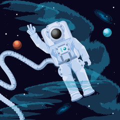 astronaut in the space character