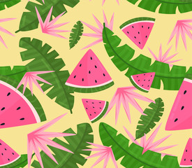 Tropical seamless background pattern
