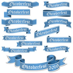 collection of different Oktoberfest 2019 banners