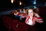 Family at the cinema
