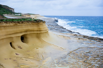 Coastline on the Gozo island, Malta