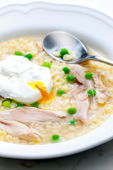 poultry soup with egg